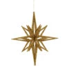 12 Inch 3D Gold Iridescent Glow Glitter Star Christmas Ornament