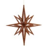 16 Inch Copper 3D Glitter Star -Winter Decor Hub m148328
