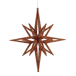 16 Inch Copper 3D Glitter Star 3 16 Inch Copper 3D Glitter Star