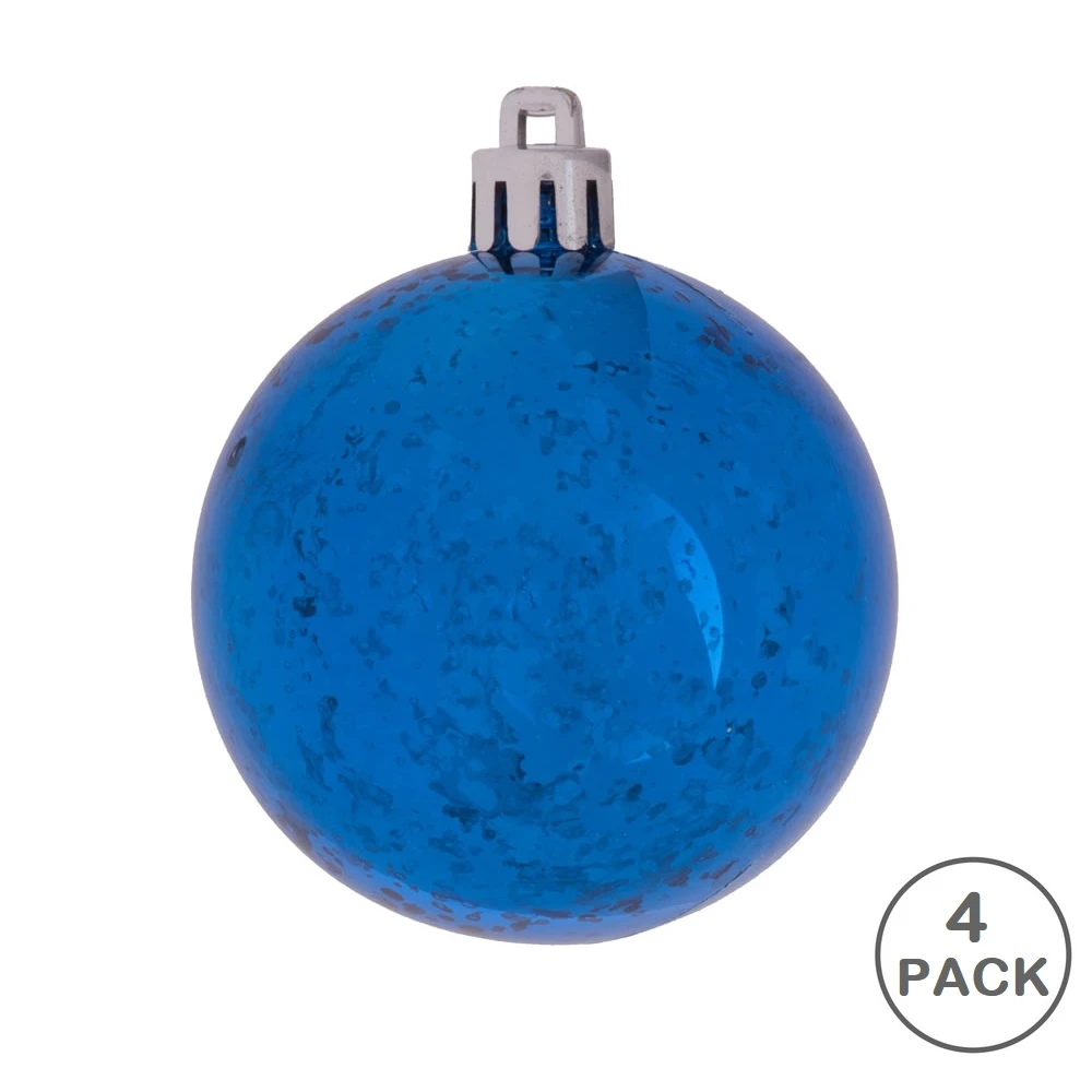 6 Inch Blue Shiny Mercury Round Christmas Ball Ornament Shatterproof 3 6 Inch Blue Shiny Mercury Round Christmas Ball Ornament Shatterproof