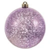 6 Inch Lavender Shiny Mercury Christmas Ball Ornament - Set Of 4 -Winter Decor Hub m166536