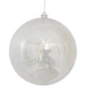10 Inch Silver Shiny Mercury Christmas Ball Ornament Shatterproof -Winter Decor Hub m166707