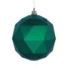 4.75 Inch Green Matte Geometric Mardi Gras Ball Ornament Shatterproof Set Of 4 2 4.75 Inch Green Matte Geometric Mardi Gras Ball Ornament Shatterproof Set Of 4 -Winter Decor Hub m177304dm