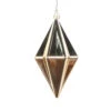 5.5 Inch Champagne Shiny Rhombus Christmas Finial Ornament Shatterproof -Winter Decor Hub mc212138d