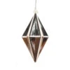 5.5 Inch Oat Shiny Rhombus Christmas Finial Ornament Shatterproof -Winter Decor Hub mc212143d