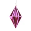 5.5 Inch Orchid Shiny Rhombus Christmas Finial Ornament Shatterproof -Winter Decor Hub mc212169d