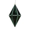 5.5 Inch Midnight Green Shiny Rhombus Christmas Finial Ornament Shatterproof -Winter Decor Hub mc212174d