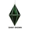 5.5 Inch Emerald Matte Rhombus Christmas Finial Ornament Shatterproof -Winter Decor Hub mc212324d