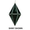 5.5 Inch Midnight Green Matte Rhombus Christmas Finial Ornament Shatterproof 2 5.5 Inch Midnight Green Matte Rhombus Christmas Finial Ornament Shatterproof -Winter Decor Hub mc212374d