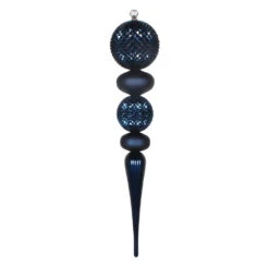 26 Inch Midnight Blue Durian Candy Matte Finial Ornament