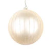4 Inch Champagne Matte Glitter Round Christmas Ball Ornament Shatterproof 2 4 Inch Champagne Matte Glitter Round Christmas Ball Ornament Shatterproof -Winter Decor Hub mt211538d