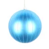 6 Inch Turquoise Matte Glitter Round Christmas Ball Ornament Shatterproof -Winter Decor Hub mt211912d