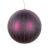6 Inch Plum Matte Glitter Round Christmas Ball Ornament Shatterproof 2 6 Inch Plum Matte Glitter Round Christmas Ball Ornament Shatterproof -Winter Decor Hub mt211926d
