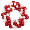 12 Inch Candy Cane Christmas Ornament Wreath Unlit -Winter Decor Hub n114201