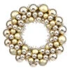 12 Inch Gold Mardi Gras Ornament Wreath Unlit -Winter Decor Hub n114208