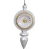 15.75 Inch Silver Candy Diamond Reflector Christmas Finial Ornament Shatterproof UV 1 15.75 Inch Silver Candy Diamond Reflector Christmas Finial Ornament Shatterproof UV -Winter Decor Hub n152807dcv