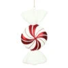 12 Inch Red White Peppermint Candy Swirl Round Christmas Ornament Set Of 2 -Winter Decor Hub n179252