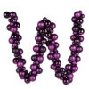 6 Foot Plum Ball Ornament Garland Shatterproof Assorted Finishes -Winter Decor Hub n191226