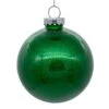 6 Inch Green Clear Glitter Round Christmas Ball Ornament Shatterproof -Winter Decor Hub n211504