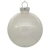 6 Inch White Clear Glitter Round Christmas Ball Ornament Shatterproof -Winter Decor Hub n211511