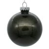 6 Inch Wrought Iron Glitter Clear Round Christmas Ball Ornament Shatterproof -Winter Decor Hub n211523