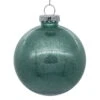 6 Inch Frosty Mint Clear Glitter Round Christmas Ball Ornament Shatterproof 1 6 Inch Frosty Mint Clear Glitter Round Christmas Ball Ornament Shatterproof -Winter Decor Hub n211540
