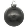 6 Inch Pewter Clear Glitter Round Christmas Ball Ornament Shatterproof 2 6 Inch Pewter Clear Glitter Round Christmas Ball Ornament Shatterproof -Winter Decor Hub n211587