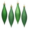 5.5 Inch Green Drop Christmas Ornament Assorted Finishes -Winter Decor Hub n500104