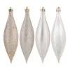 5.5 Inch Champagne Drop Christmas Ornament Assorted Finishes -Winter Decor Hub n500138