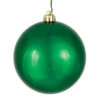 2.4 Inch Emerald Green Shiny Finish Round Christmas Ball Ornament Shatterproof UV -Winter Decor Hub n590624dsv