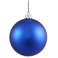 2.75 Inch Blue Matte Round Ornament 12 Per Set 3 2.75 Inch Blue Matte Round Ornament 12 Per Set