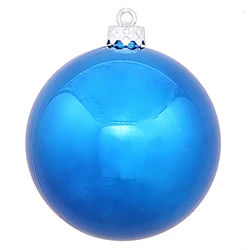 2.75 Inch Blue Shiny Finish Round Christmas Ball Ornament Shatterproof UV 6 Per Set 3 2.75 Inch Blue Shiny Finish Round Christmas Ball Ornament Shatterproof UV 6 Per Set