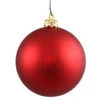 2.75 Inch Red Matte Round Ornament 12 Per Set -Winter Decor Hub n590703dmv