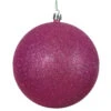 2.75 Inch Magenta Glitter Finish Round Christmas Ball Ornament Shatterproof 1 2.75 Inch Magenta Glitter Finish Round Christmas Ball Ornament Shatterproof -Winter Decor Hub n590710dg