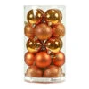 70MM Assorted Burnish Orange Plastic Ornament -Winter Decor Hub n590718