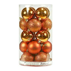 70MM Assorted Burnish Orange Plastic Ornament