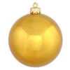 2.75 Inch Antique Gold Shiny Round Ornament 12 Per Set 2 2.75 Inch Antique Gold Shiny Round Ornament 12 Per Set -Winter Decor Hub n590730dsv