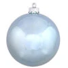 2.75 Inch Baby Blue Shiny Round Ornament 12 Per Set -Winter Decor Hub n590732dsv