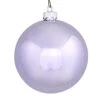 2.75 Inch Lavender Shiny Finish Round Christmas Ball Ornament Shatterproof UV 6 Per Set -Winter Decor Hub n590736sv