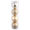 70MM Assorted Champagne Plastic Ornament