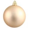 2.75 Inch Champagne Matte Round Ornament 12 Per Set -Winter Decor Hub n590738dmv