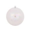 3 Inch Clear Iridescent Round Christmas Ball Ornament Shatterproof -Winter Decor Hub n590800d