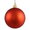 3 Inch Burnish Orange Matte Round Christmas Ball Ornament Shatterproof UV 2 3 Inch Burnish Orange Matte Round Christmas Ball Ornament Shatterproof UV -Winter Decor Hub n590818dmv