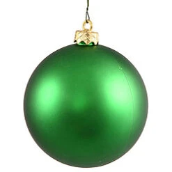3 Inch Emerald Matte Round Ornament 12 Per Set