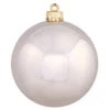 3 Inch Champagne Shiny Round Ornament 12 Per Set -Winter Decor Hub n590838dsv