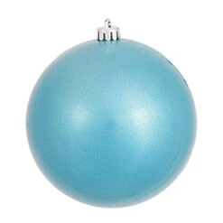 4 Inch Turquoise Candy Round Ornament 6 Per Set