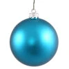 4 Inch Turquoise Matte Round Ornament 6 Per Set 1 4 Inch Turquoise Matte Round Ornament 6 Per Set -Winter Decor Hub n591012dmv