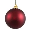 4.75 Inch Wine Matte Round Ornament -Winter Decor Hub n591219mv