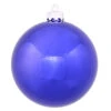 4.75 Inch Cobalt Shiny Round Shatterproof UV Christmas Ball Ornament 4 Per Set -Winter Decor Hub n591222dsv