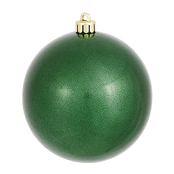 4.75 Inch Emerald Pearl Finish Round Ornament 3 4.75 Inch Emerald Pearl Finish Round Ornament